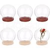  6Pcs 2 Colors Glass Dome Cover DJEW-NB0001-16-1