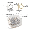 10 Sets 2 Styles 304 Stainless Steel Toggle Clasps STAS-YW0001-64-4