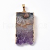 Natural Dyed Amethyst Pendants G-I251-11G-2