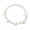 3Pcs ABS Plastic Imitation Pearl Beads Stretch Bracelets for Women BJEW-JB11869-3
