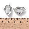 Brass Pendant Rhinestone Settings KK-C079-13P-3