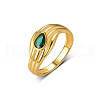Brass Pave Cubic Zirconia Finger Rings for Women GZ1170-1-2