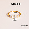 French Style Freshwater Pearl Stainlee Steel Finger Rings for Women OM4825-6
