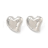Rack Plating Brass Micro Pave Cubic Zirconia Stud Earring EJEW-C102-08P-01-1