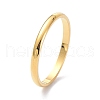 2mm Polished Plain Dome Finger Ring for Girl Women RJEW-C012-05B-G-3