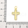 Brass Micro Pave Cubic Zirconia Pendants KK-D325-43G-3