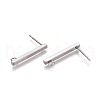 Non-Tarnish 304 Stainless Ear Stud Components STAS-M274-012A-P-1