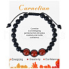 Natural Carnelian Beaded Bracelet with 8mm Matte Stone ZJ6492-5-1
