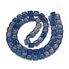Electroplate Transparent Glass Beads Strands EGLA-N017-03E-2