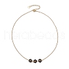 Natural Spinel Pendant Necklaces NJEW-JN05103-01-2