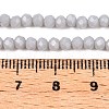 Opaque Solid Color Imitation Jade Glass Beads Strands EGLA-A044-P3mm-D19-4