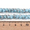 Luminous Handmade Gold Foil Glass Beads Strands FOIL-N029-02A-04-5
