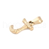 304 Stainless Steel Pendants STAS-F235-01G-J-2