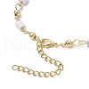 Brass Natural Howlite Link Bracelets for Women BJEW-JB11683-01-4