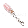 Flower Acrylic & Glass Wishing Bottle Pendant Decorations HJEW-JM03179-5