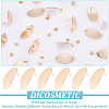 DICOSMETIC 16Pcs Brass Stud Earring Findings KK-DC0001-50-4