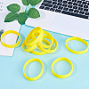 CREATCABIN 10Pcs Word Silicone Cord Bracelet Wristband BJEW-CN0001-04A-3