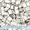  140Pcs Electroplated Glass Seed Beads SEED-NB0002-07C-4