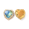 Moonlight Effect Heart Sew on Rhinestone RGLA-F079-01B-06-1