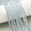 Natural Aquamarine Beads Strands G-P576-4mm-01A-1