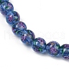 Handmade Glod Sand Lampwork Beads Strands LAMP-B028-03I-10mm-3