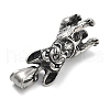 304 Stainless Steel Pendants STAS-V008-06AS-2
