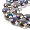 Transparent Electroplate Glass Bead Strands EGLA-P049-01A-FR03-3