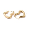 Ion Plating(IP) 304 Stainless Steel Heart Hoop Earrings for Women EJEW-G293-25G-2