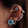 Alloy Rose Climber Wrap Around Stud Earrings for Women EJEW-A096-01A-1