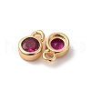 Brass Micro Pave Cubic Zirconia Pendants KK-Z112-12G-2