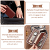 Rectangle 2 Slot PU Leather Watch Storage Zipper Boxes CON-WH0094-08B-2