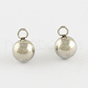 Tarnish Resistant 201 Stainless Steel 3D Ball Round Charms Pendants STAS-Q171-08-1