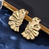Flower 304 Stainless Steel Stud Earrings for Women EJEW-A125-71G-3