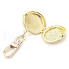 5Pcs 5 Styles Brass Locket Pendant Decoration KEYC-JKC00937-5