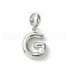 Rack Plating Brass with ABS Plastic Pearl European Dangle Charms KK-G501-02G-P-1