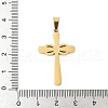 304 Stainless Steel Pendants STAS-R168-08G-3