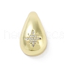 Rack Plating Brass Micro Pave Clear Cubic Zirconia Pendants KK-H474-18G-11-1