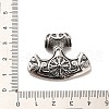 304 Stainless Steel Pendants STAS-M334-19AS-3