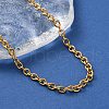 Ion Plating(IP) 304 Stainless Steel Cable Chain Necklaces for Women Men X-STAS-M102-68G-2