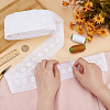 Cotton Flower Pattern Embroidery Lace Ribbon OCOR-WH0078-166-3