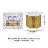 BENECREAT Matte Round Aluminum Wire AW-BC0003-30E-0.8mm-4