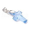 Transparent Acrylic Pendants PALLOY-JF03998-01-4