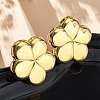 Flower 304 Stainless Steel Stud Earrings for Women EJEW-A125-73G-2