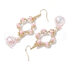 3Pairs 3 Colors GLass Dangle Earrings EJEW-MZ00255-6