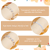 ABS Plastic Imitation Pearl Shoelaces FIND-WH0117-54B-8