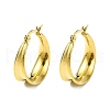 304 Stainless Steel Hoop Earrings EJEW-K271-02E-G-1