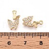 Brass Micro Pave Cubic Zirconia Pendants ZIRC-T016-25-3