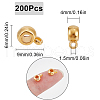 SUNNYCLUE 200Pcs Alloy Tube Bails FIND-SC0009-23G-2