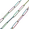 Ion Plating(IP) 304 Stainless Steel Textured Paperclip Chains CHS-I020-03RC-1