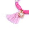 Handmade Polymer Clay Heishi Beads Stretch Bracelets BJEW-JB05088-04-3